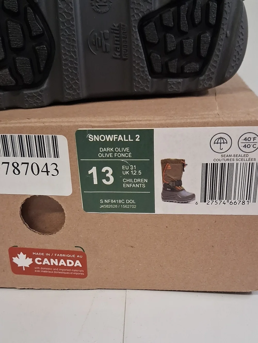 Kamik snowfall kids